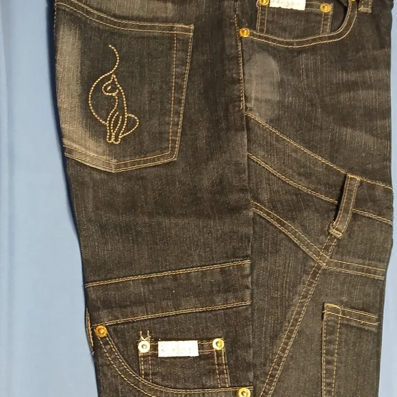 Pre-loved Women's Vintage Baby Phat Black Jeans - Picture 13 of 14